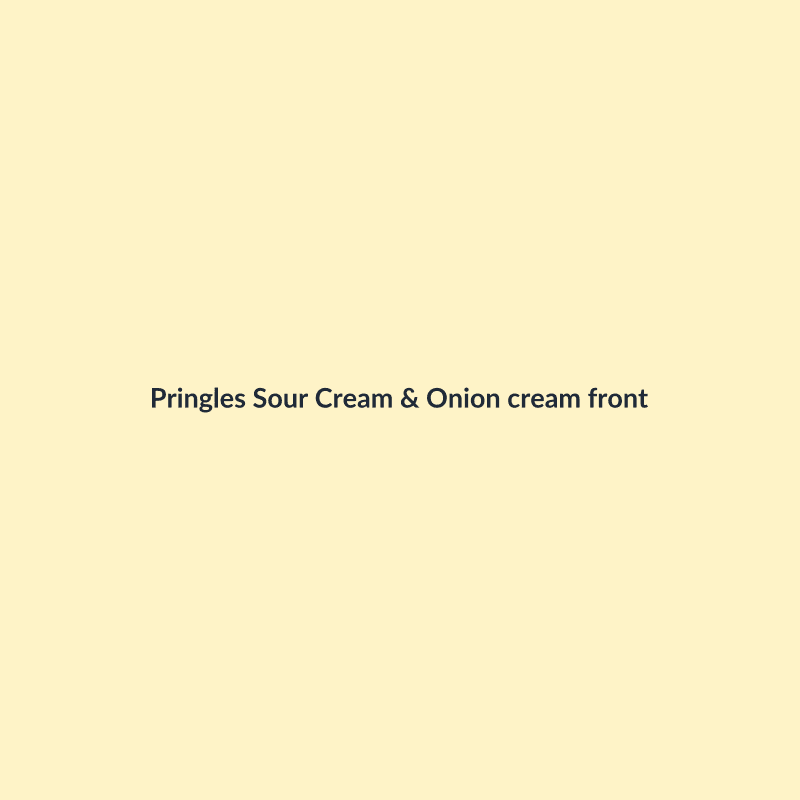 برينجلز كريمة حامضة وبصل 165 جم